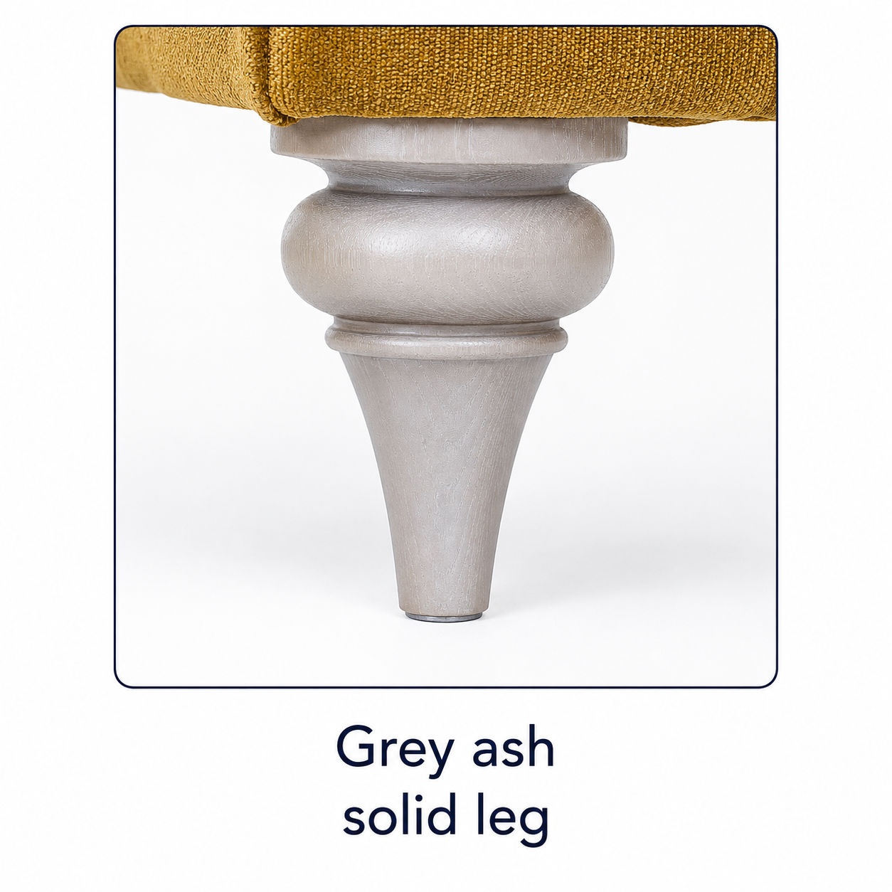 Grey ash solid leg